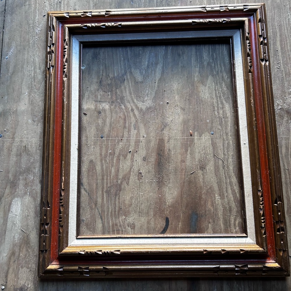 American Vintage Gold and Brown Picture Frame